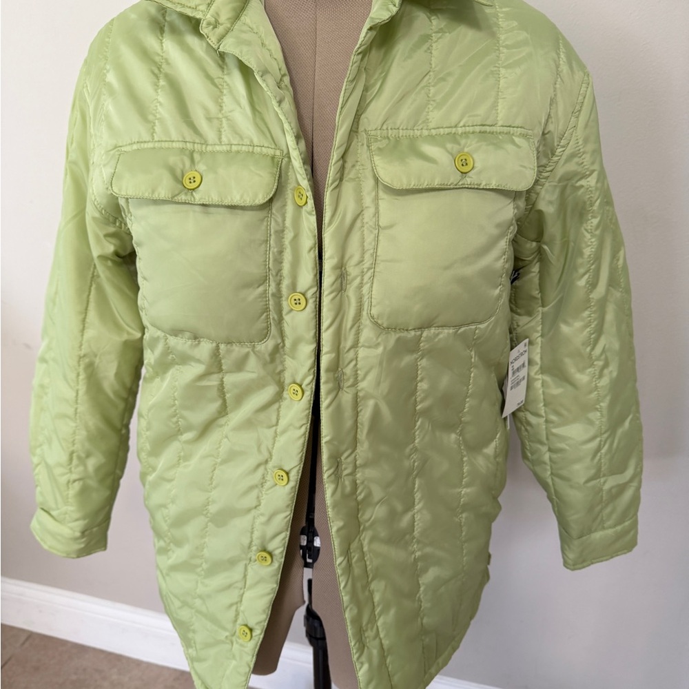 Nordstrom Lime Quilted Puffer Jacket